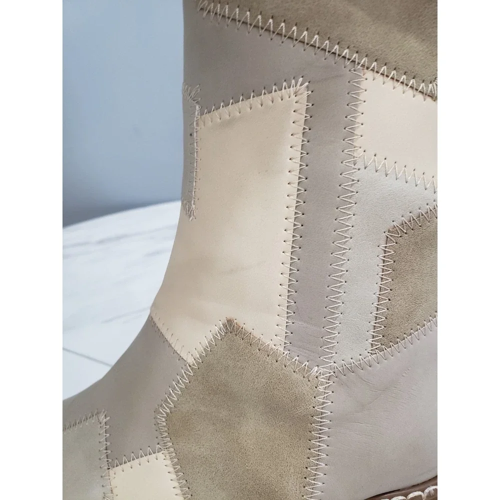 HAS SOME SCUFFS 6 dElias dollskill Patchwork Boots suede y2k bratz platform 90s